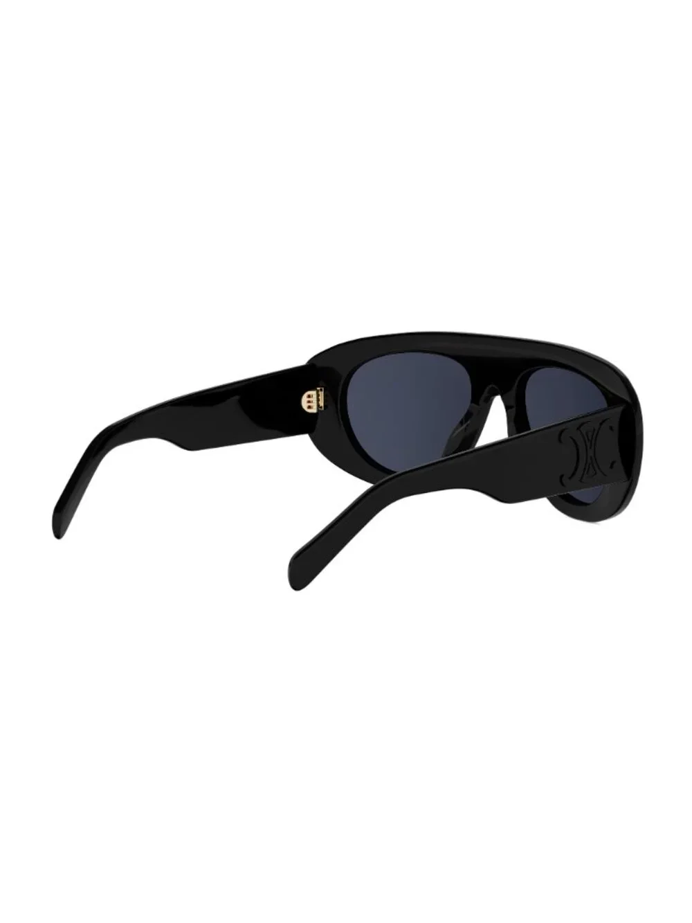 New CELINE Women's Sunglasses Acetate Frame TRIOMPHE STAMP CL40340U 01V 57 Black
